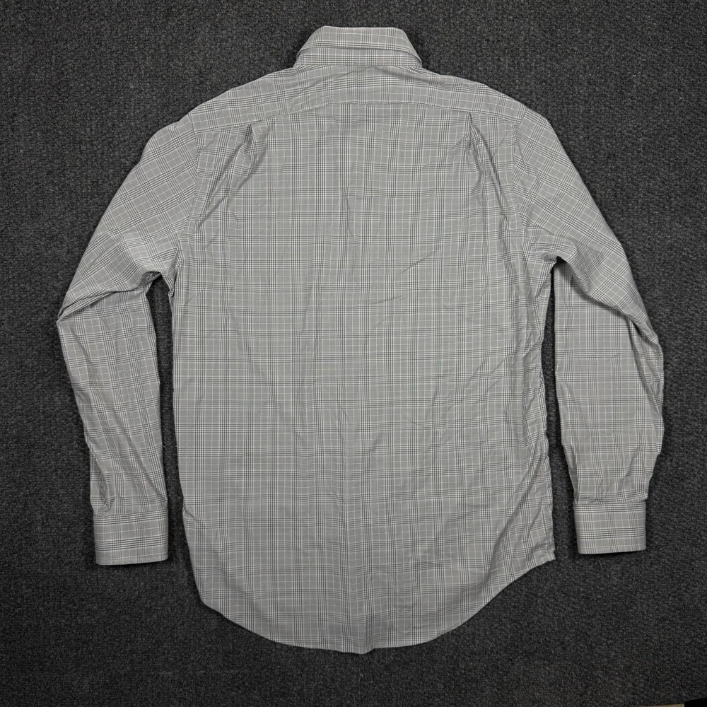 Polo Ralph Lauren Gray/white Striped Performance Long Sleeve Button Up Men's M - Picture 4 of 7